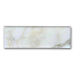 4x12 Calacatta Gold Marble Polished & Beveled Tile - American Tile Depot
