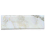4x12 Calacatta Gold Marble Polished & Beveled Tile 4x12 Calacatta Gold Marble Polished & Beveled Tile - American Tile Depot