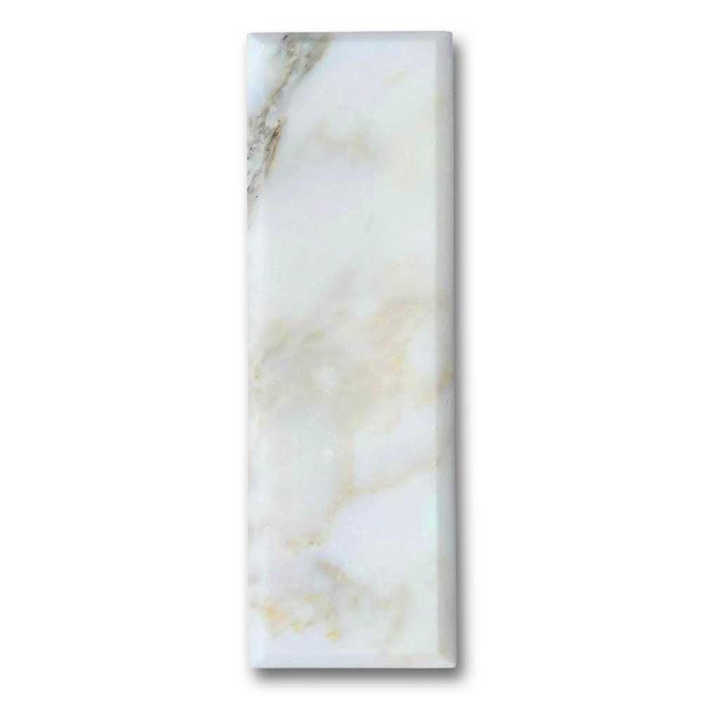 4x12 Calacatta Gold Marble Polished & Beveled Tile - American Tile Depot