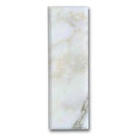 4x12 Calacatta Gold Marble Polished & Beveled Tile - American Tile Depot