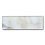 4x12 Calacatta Gold Marble Polished & Beveled Tile - American Tile Depot