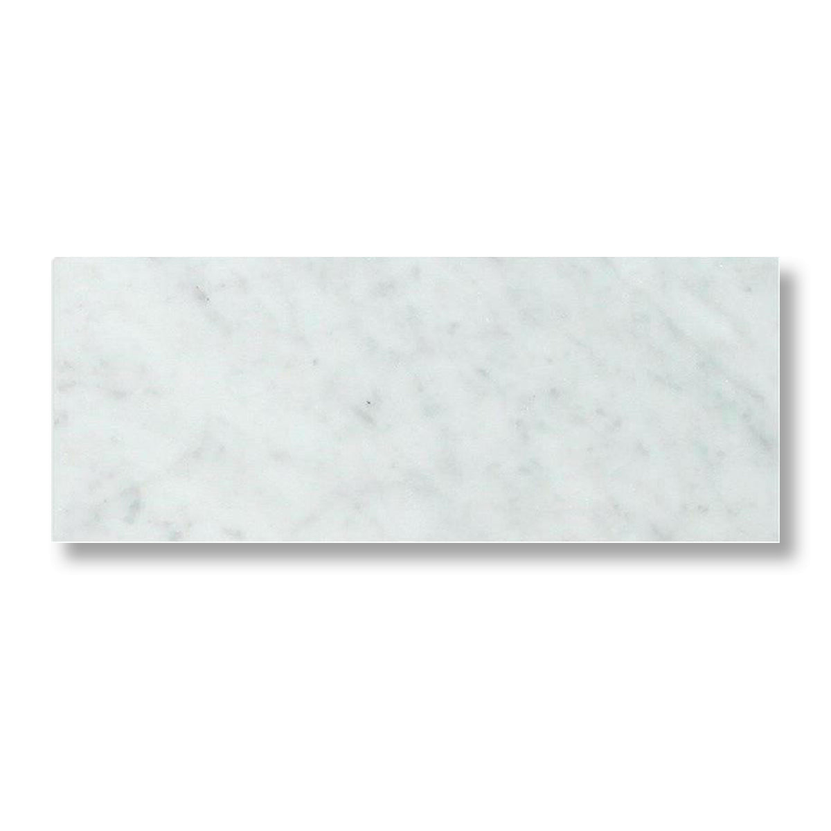 4x12 Carrara White Marble Polished Tile - American Tile Depot