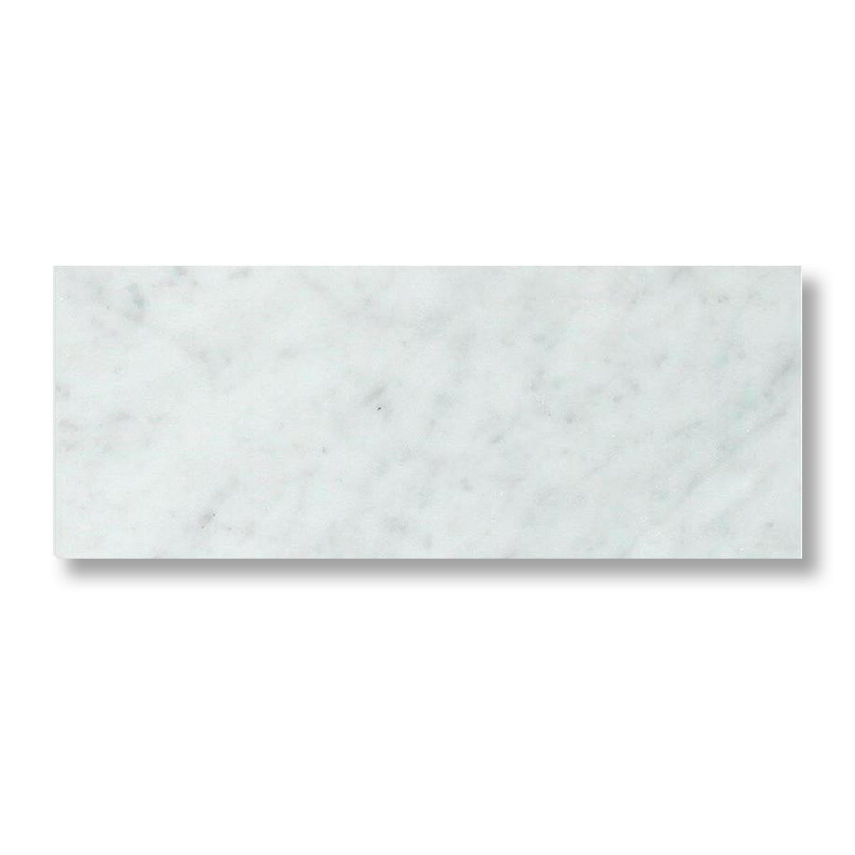 4x12 Carrara White Marble Polished Tile - American Tile Depot