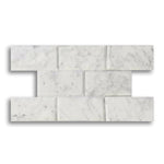 4x12 Carrara White Marble Polished & Beveled Tile - American Tile Depot