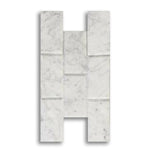 4x12 Carrara White Marble Polished & Beveled Tile - American Tile Depot