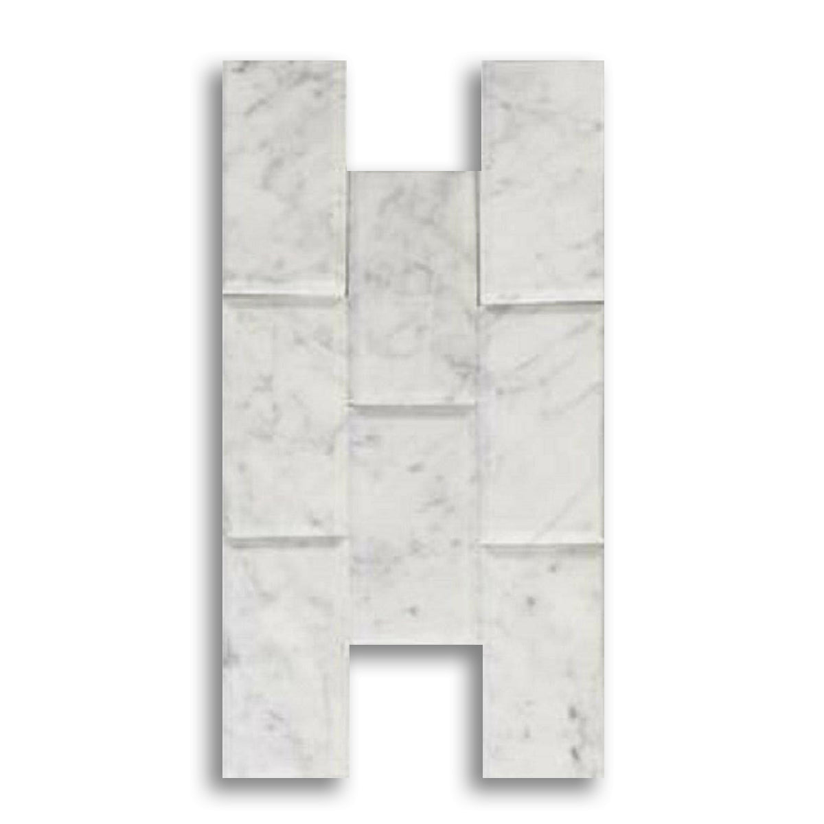 4x12 Carrara White Marble Polished & Beveled Tile - American Tile Depot