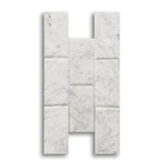 4x12 Carrara White Marble Polished & Beveled Tile - American Tile Depot