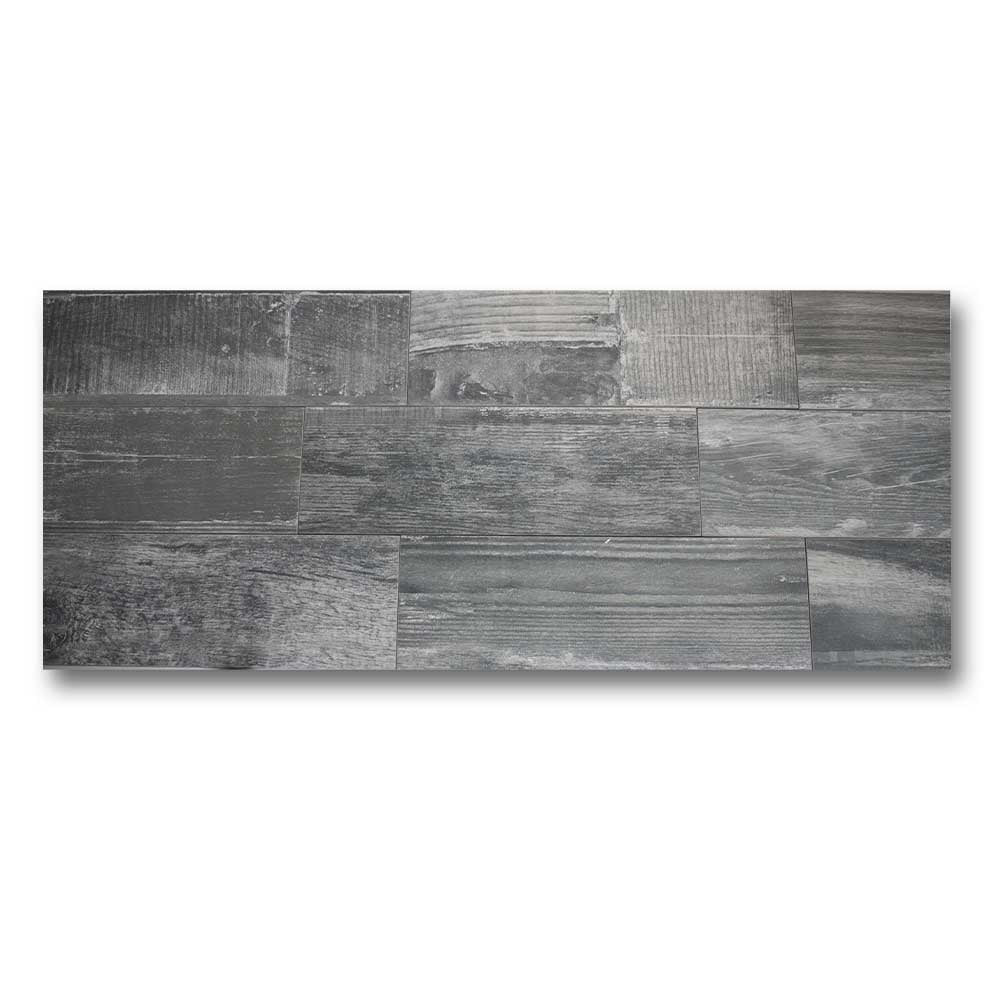 4x12 Cassero Carbone Natural Wood Grain Look Porcelain Tile