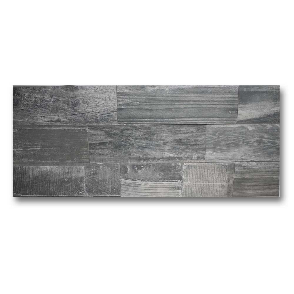 8x48 Cassero Carbone Natural Wood Grain Look Porcelain Tile