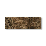 4x12 Emperador Dark Marble Polished Tile - American Tile Depot