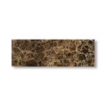 4x12 Emperador Dark Marble Polished Tile - American Tile Depot