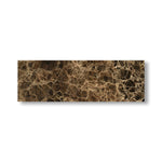 4x12 Emperador Dark Marble Polished Tile - American Tile Depot
