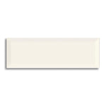 CLEARANCE - 4×12 Hawthrone Refined White Beveled Glossy Ceramic Wall Tile - American Tile Depot