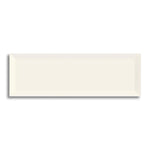 CLEARANCE - 4×12 Hawthrone Refined White Beveled Glossy Ceramic Wall Tile - American Tile Depot