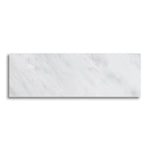 4x12 Oriental White / Asian Statuary Marble Honed Tile - American Tile Depot
