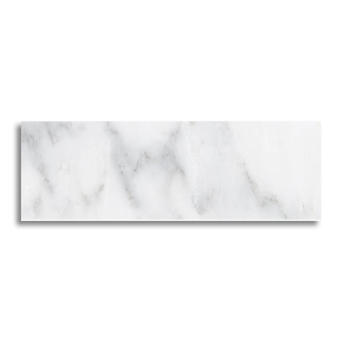 4x12 Oriental White / Asian Statuary Marble Honed Tile - American Tile Depot