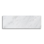 4x12 Oriental White / Asian Statuary Marble Honed Tile - American Tile Depot