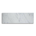 4x12 Oriental White / Asian Statuary Marble Honed Tile - American Tile Depot