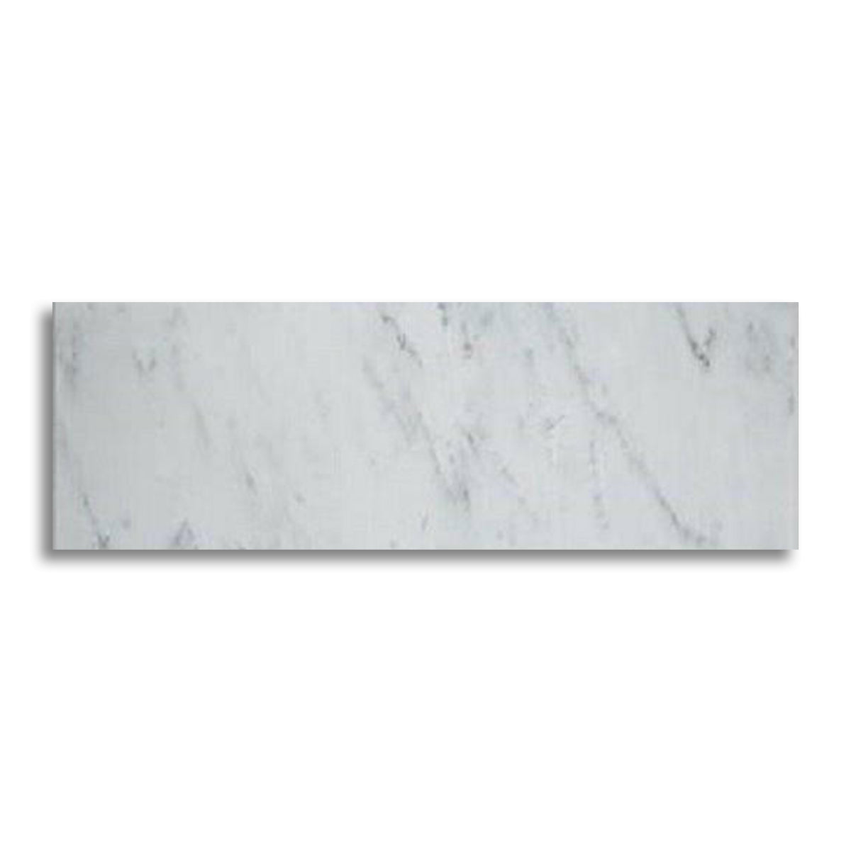 4x12 Oriental White / Asian Statuary Marble Honed Tile - American Tile Depot