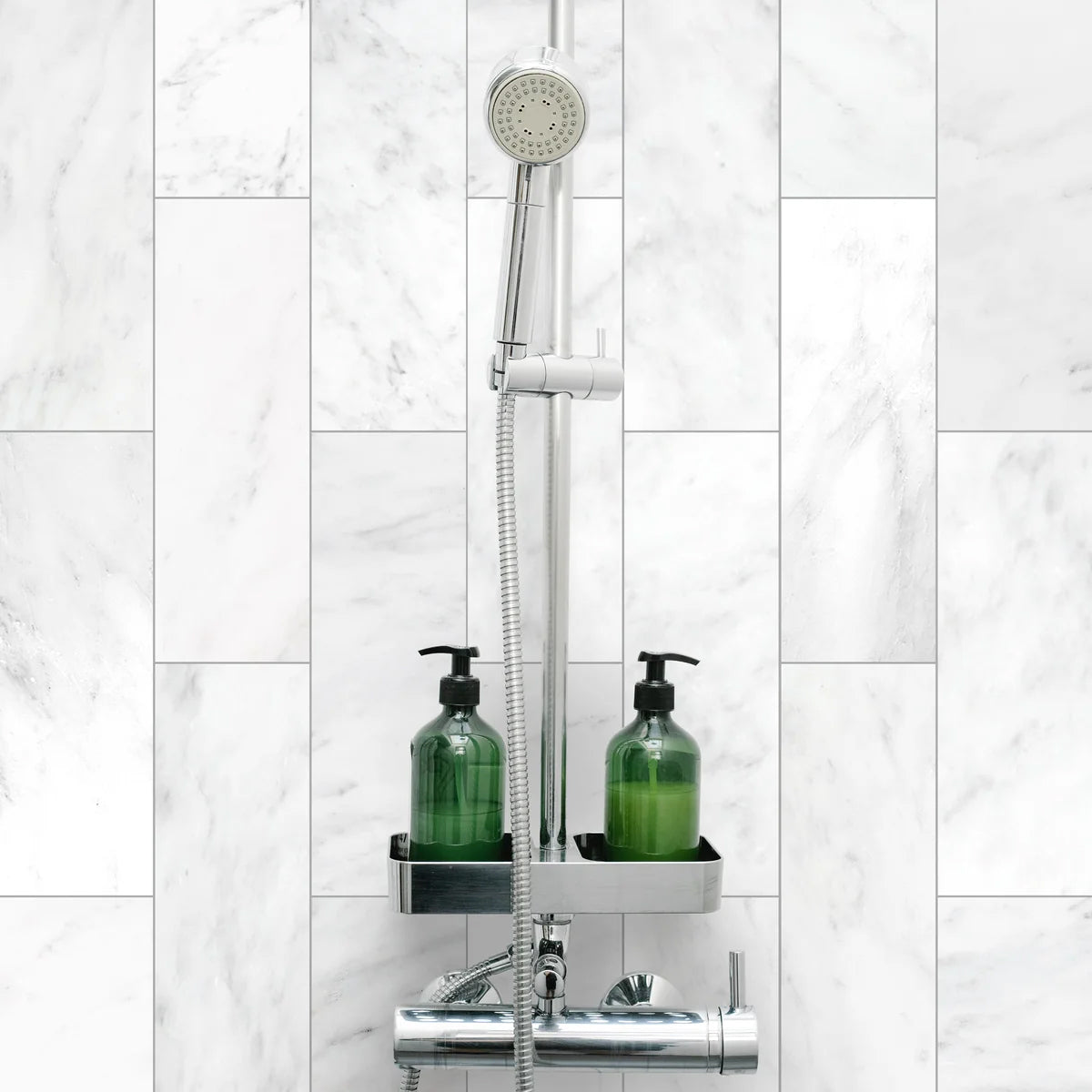 4x12 Oriental White / Asian Statuary Marble Honed Tile - American Tile Depot