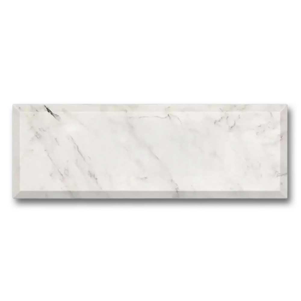 4x12 Oriental White / Asian Statuary Polished & Beveled Tile 4x12 Oriental White / Asian Statuary Polished & Beveled Tile - American Tile Depot