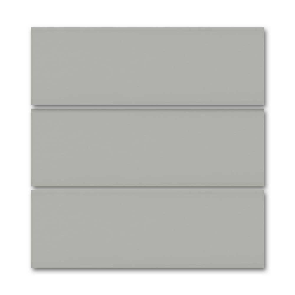 4x12 Palette Neu Gray Glossy Ceramic Wall Tile 4x12 Palette Neu Gray Glossy Ceramic Wall Tile - American Tile Depot