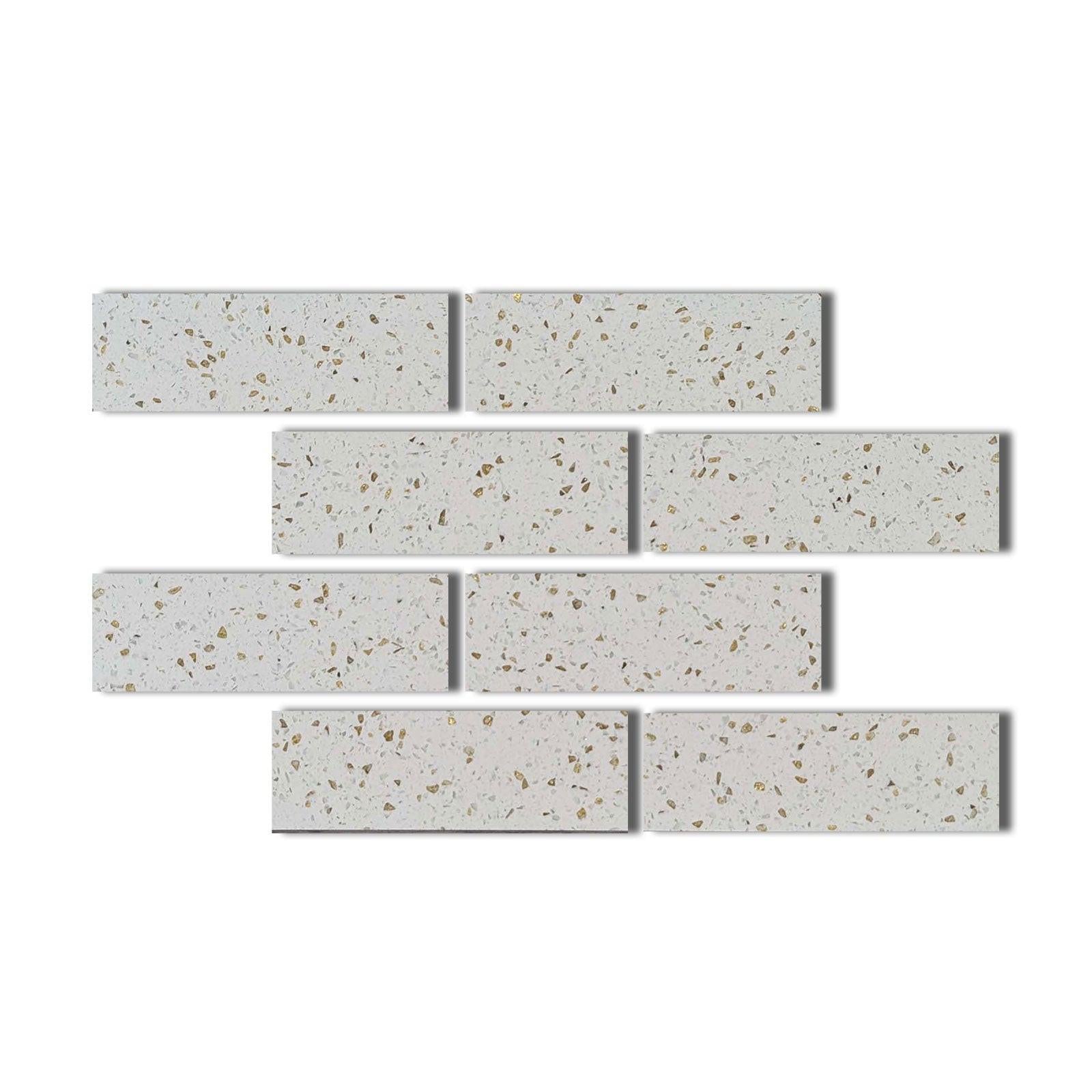 4x12 Terrazzo Gold Marble Polished Tile 4x12 Terrazzo Gold Marble Polished Tile - American Tile Depot