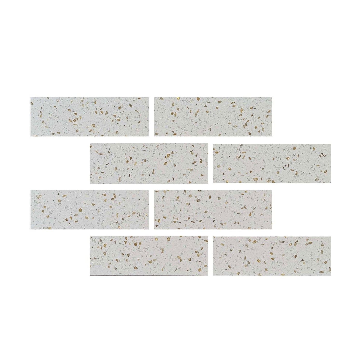4x12 Terrazzo Gold Marble Polished Tile 4x12 Terrazzo Gold Marble Polished Tile - American Tile Depot