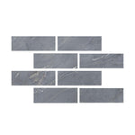 4x12 Bardiglio Imperiale Marble Honed Tile-American Tile Depot