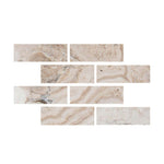4x12 Malibu Travertine Filled & Honed Tile-American Tile Depot