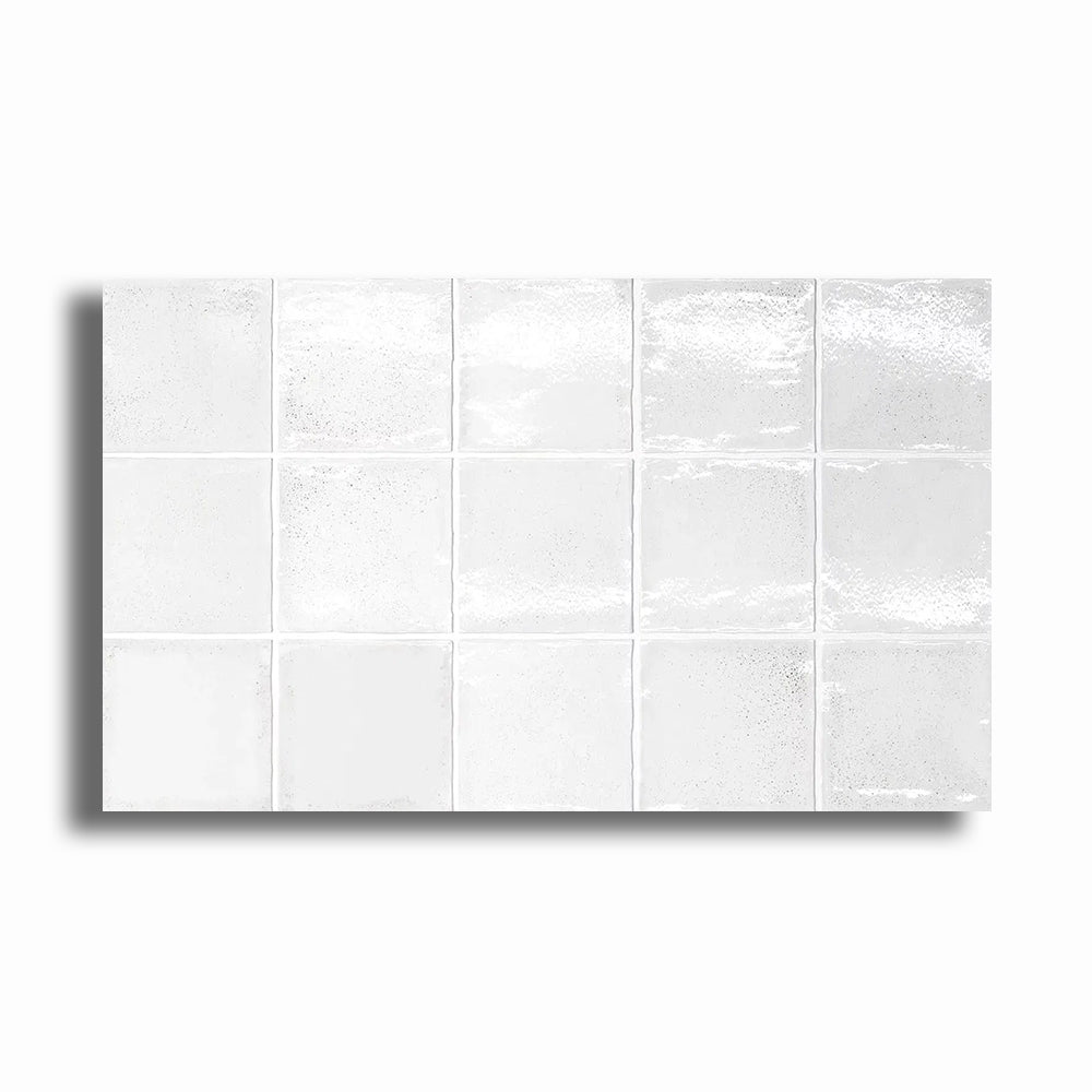 4x4 Altea White Polished Ceramic Wall Tile - American Tile Depot