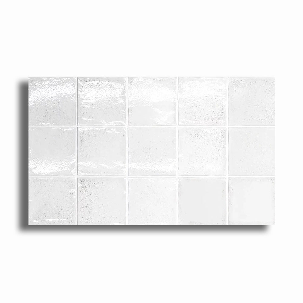 4x4 Altea White Polished Ceramic Wall Tile - American Tile Depot