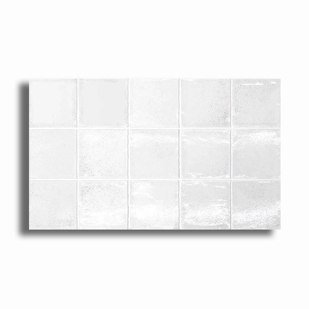 4x4 Altea White Polished Ceramic Wall Tile - American Tile Depot