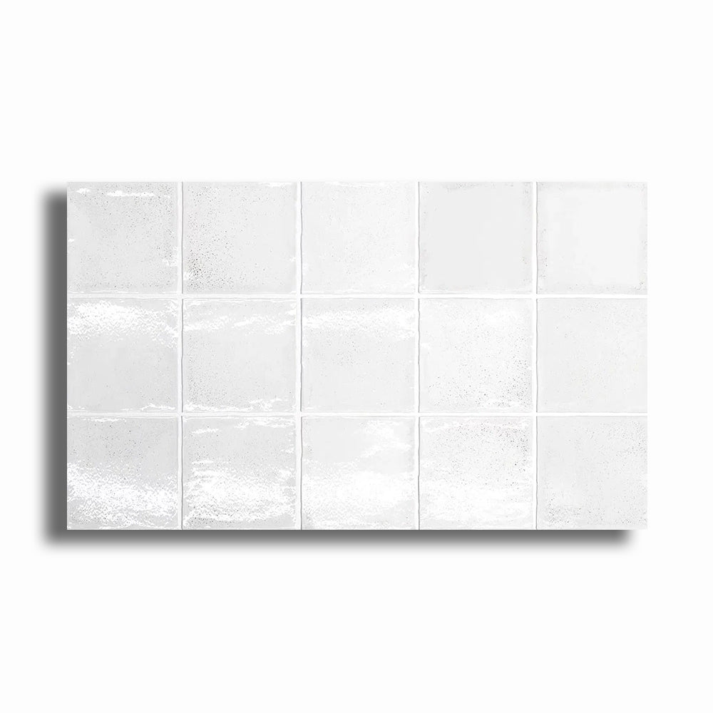 4x4 Altea White Polished Ceramic Wall Tile - American Tile Depot
