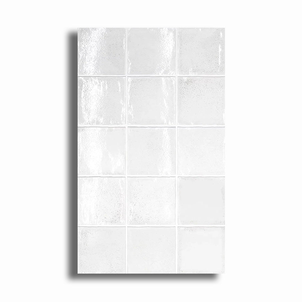 4x4 Altea White Polished Ceramic Wall Tile - American Tile Depot