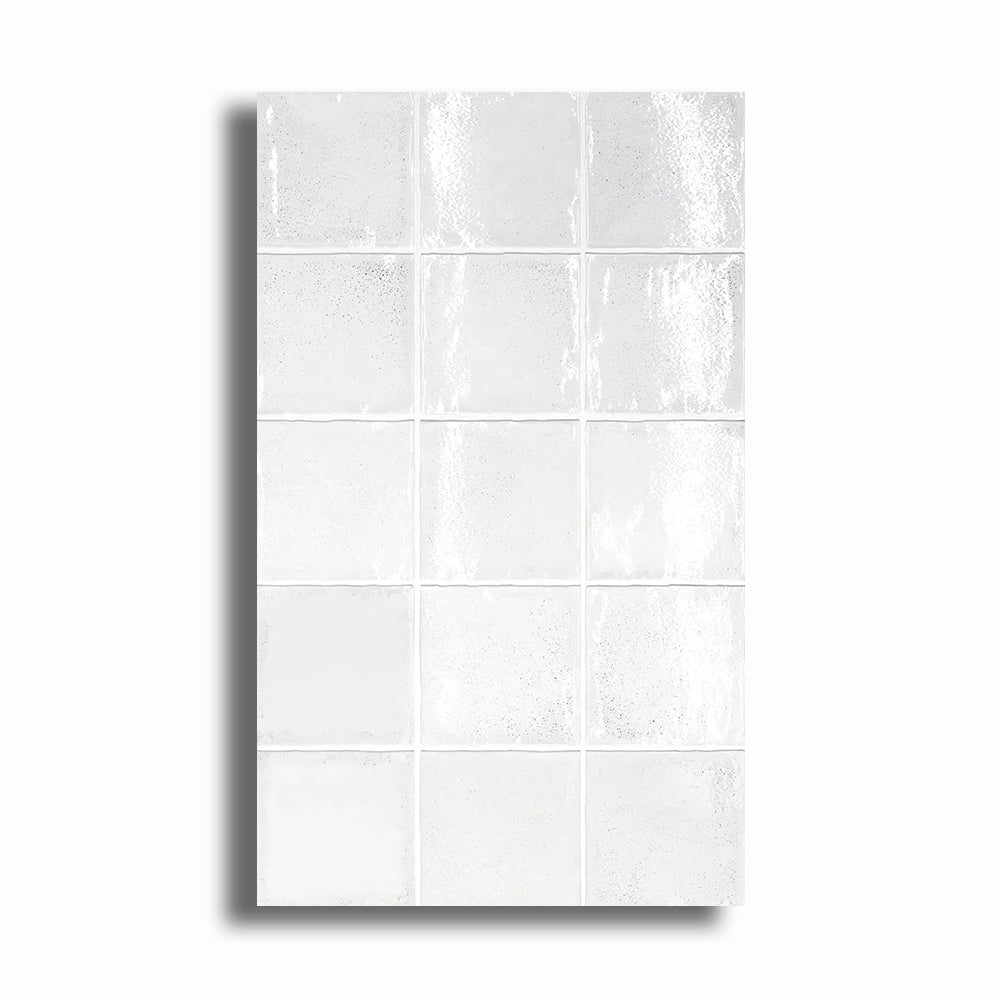 4x4 Altea White Polished Ceramic Wall Tile - American Tile Depot