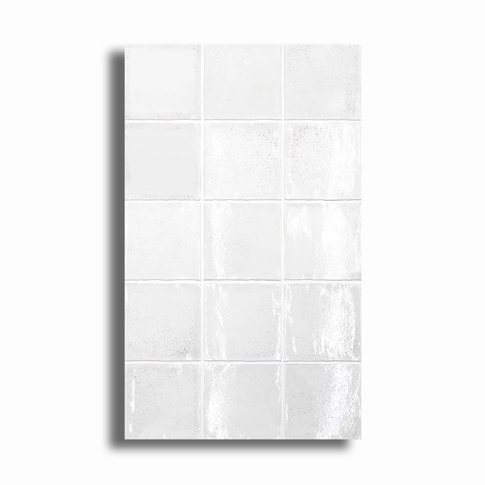 4x4 Altea White Polished Ceramic Wall Tile - American Tile Depot