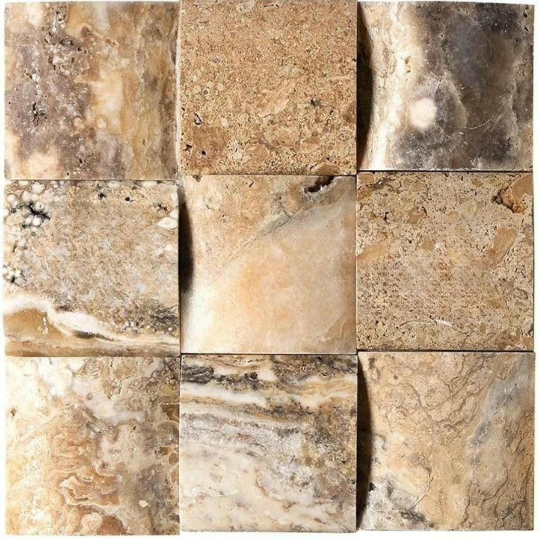 4x4 Antico Onyx Travertine CNC-Arched Tile 4x4 Antico Onyx Travertine CNC-Arched Tile - American Tile Depot