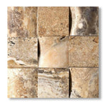 4x4 Antico Onyx Travertine CNC-Arched Tile - American Tile Depot