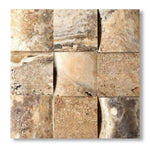 4x4 Antico Onyx Travertine CNC-Arched Tile - American Tile Depot