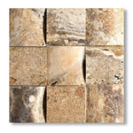 4x4 Antico Onyx Travertine CNC-Arched Tile - American Tile Depot