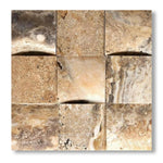 4x4 Antico Onyx Travertine CNC-Arched Tile - American Tile Depot
