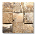 4x4 Antico Onyx Travertine CNC-Arched Tile - American Tile Depot