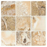 4x4 Antico Onyx Travertine Tumbled Tile 4x4 Antico Onyx Travertine Tumbled Tile - American Tile Depot