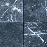 4x4 Black Marquina Marble Tumbled Tile 4x4 Black Marquina Marble Tumbled Tile - American Tile Depot