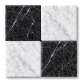 4x4 Marquina & Carrara White Tumbled