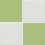 4x4 Checkerboard Tile - Palette Spring Green & White Ice Glossy Ceramic 4x4 Checkerboard Tile - Palette Spring Green & White Ice Glossy Ceramic - American Tile Depot