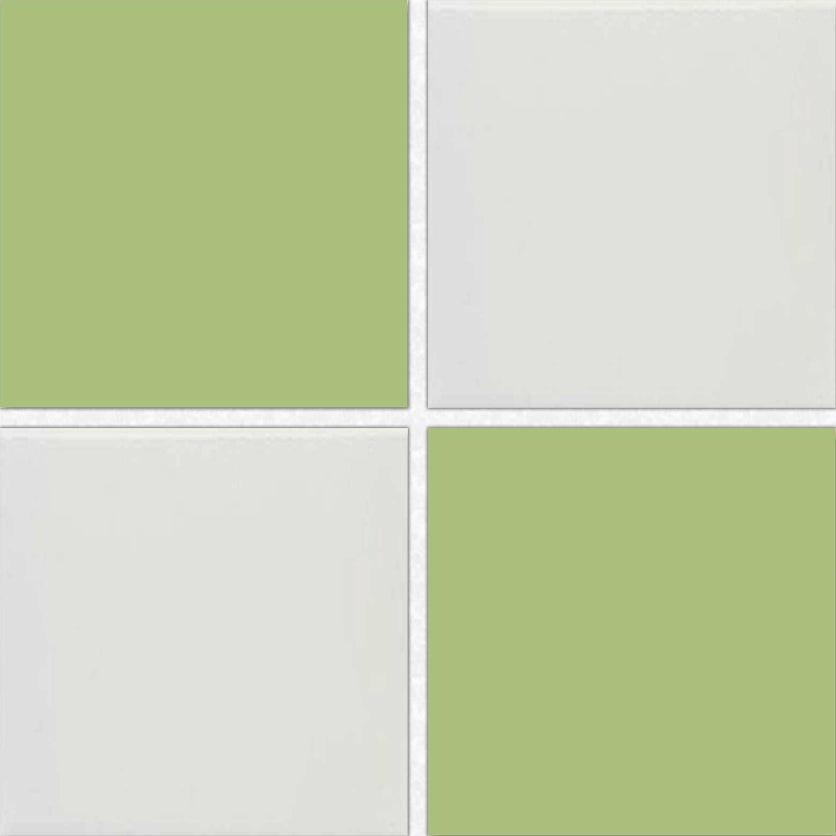 4x4 Checkerboard Tile - Palette Spring Green & White Ice Glossy Ceramic 4x4 Checkerboard Tile - Palette Spring Green & White Ice Glossy Ceramic - American Tile Depot
