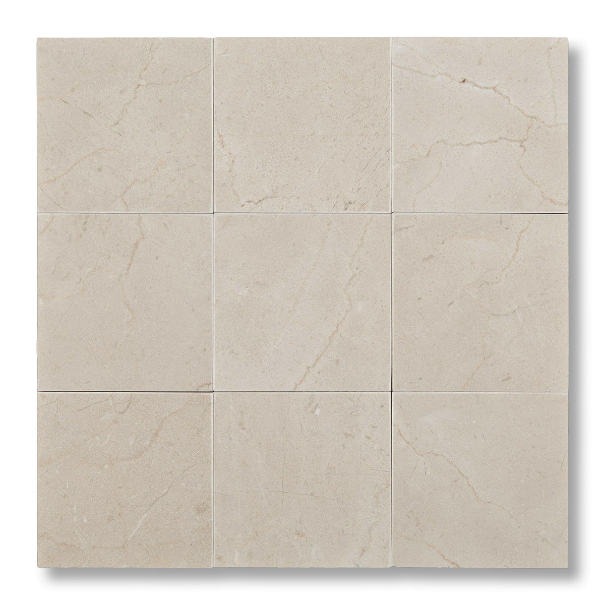 4x4 Crema Marfil Marble Honed Tile - American Tile Depot