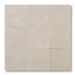 4x4 Crema Marfil Marble Honed Tile - American Tile Depot